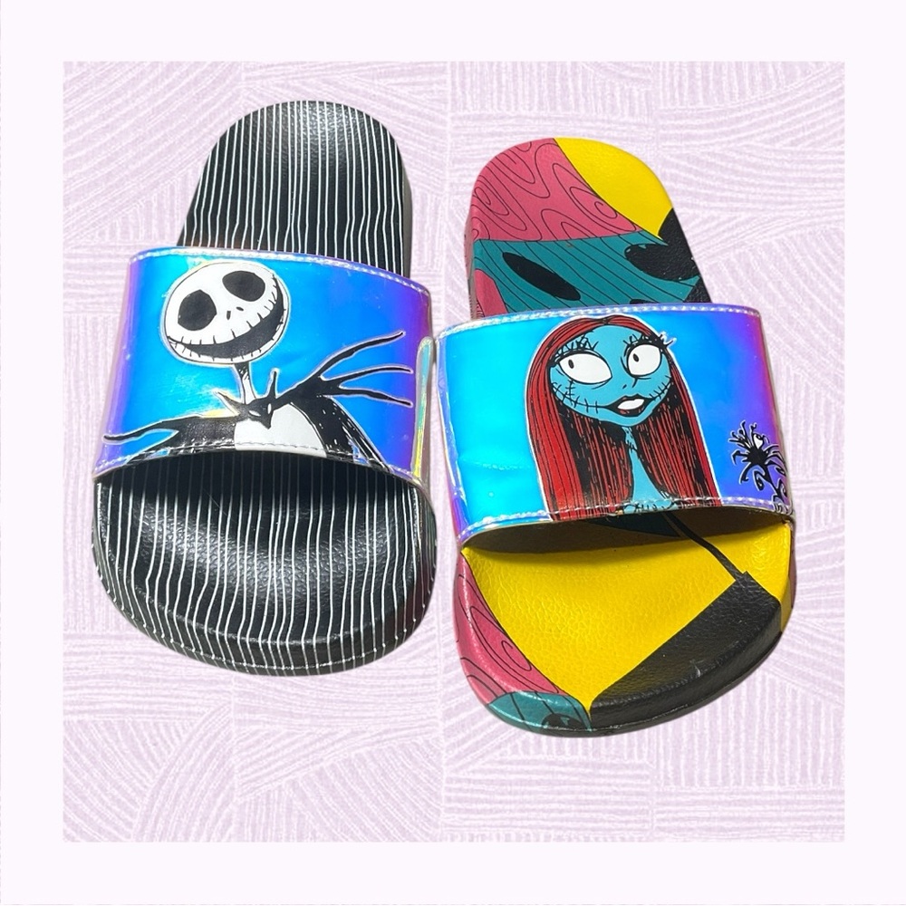 Women's Ground Up Disney's Nightmare Before Christmas Slides Size 6